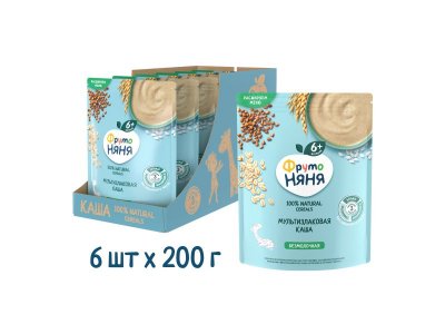 Каша ФрутоНяня безмолочная мультизлаковая быстрорастворимая, 200 г 1-00209327_25