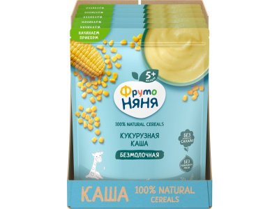 Каша ФрутоНяня, безмолочная кукурузная, обогащенная пребиотикам, витаминами и минералами 180 г 1-00312855_15