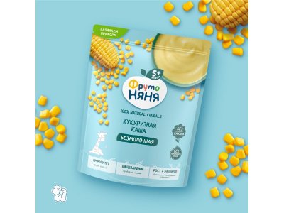 Каша ФрутоНяня, безмолочная кукурузная, обогащенная пребиотикам, витаминами и минералами 180 г 1-00312855_17