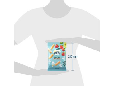 Кукурузные палочки ФрутоНяня с яблоком и клубникой 20 г 1-00381314_8