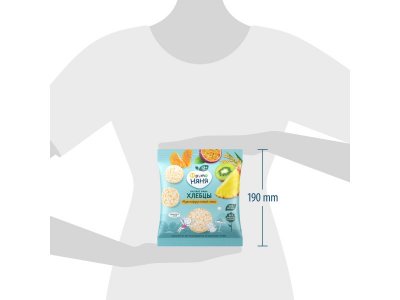 Мини-хлебцы ФрутоНяня рисовые Мультифруктовый микс с яблоком и мультифруктовым соком 30 г 1-00446287_2