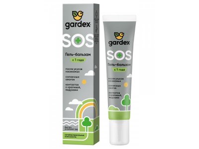 Гель-бальзам Gardex после укусов насекомых, 25 мл 100481076