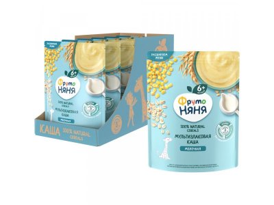 Каша ФрутоНяня молочная мультизлаковая быстрорастворимая, 200 г 1-00209324_4