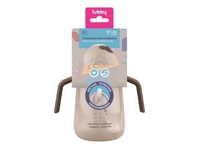 Поильник-непроливайка Lubby, от 6 мес, 300мл 1-00481070_2
