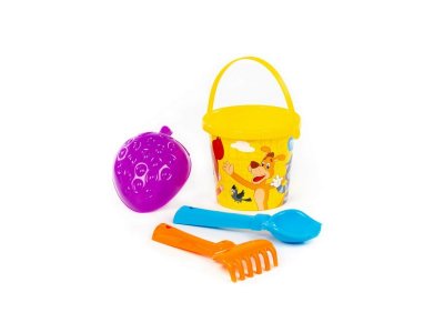 Набор игровой Простоквашино: ведро, совок, грабельки, формочка 100481090