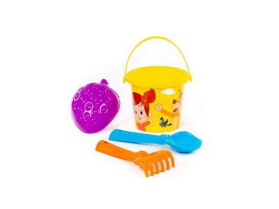 Набор игровой Простоквашино: ведро, совок, грабельки, формочка 1-00481090_3