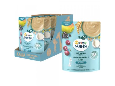 Каша Фрутоняня молочная мультизлаковая с яблоком, черн.смородиной, вишней 200 г 1-00109704_4
