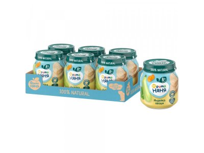 Пюре Фрутоняня индейка с овощами Полноценный обед, 100 г 1-00126226_5