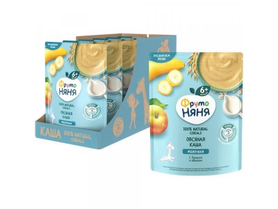 Каша ФрутоНяня молочная овсяная банан, яблоко 200 г 1-00198217_17