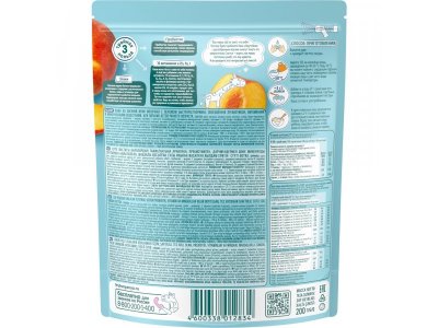 Каша ФрутоНяня молочная овсяная с персиком быстрорастворимая, 200 г 1-00209325_3