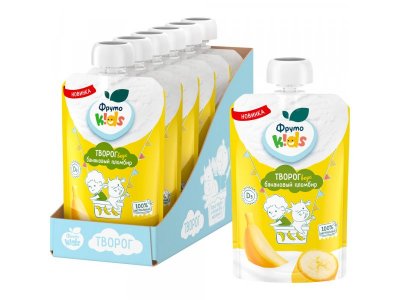 Творог ФрутоKids Банановый пломбир 4,2%, 90 г пауч 1-00434198_5