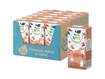 Коктейль молочный ФрутоKids Густой шоколадный с какао стерилизованный 2,0 % 200 мл 1-00476097_4