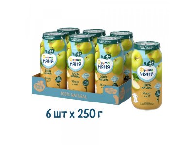 Пюре Фрутоняня Яблоко натуральное 250 г 1-00000876_3