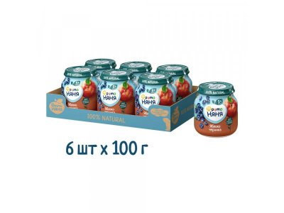Пюре Фрутоняня Яблоко черника, 100 г 1-00126230_2