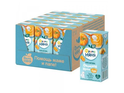 Крем-суп овощной Фрутоняня Тыква, картофель и морковь со сливками 200 мл 1-00212542_3