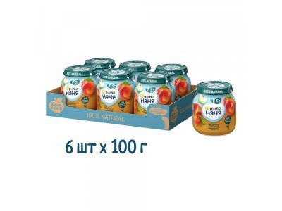 Пюре Фрутоняня Яблоко, персик 100 г 1-00379298_2