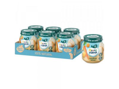 Пюре ФрутоНяня Цыпленок с рисом и овощами 100 г 1-00381315_4