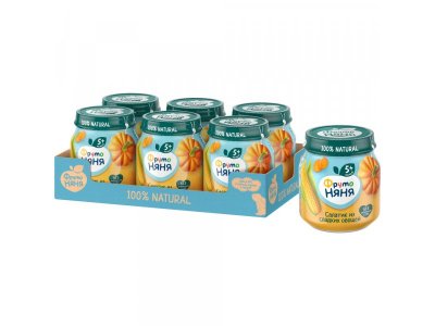 Пюре ФрутоНяня Салатик из сладких овощей Кукуруза, тыква, морковь 110 г 1-00398285_2