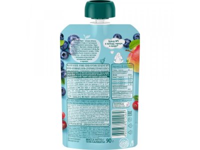 Пюре ФрутоНяня Витаминный салатик с черникой 90 г 1-00431201_5