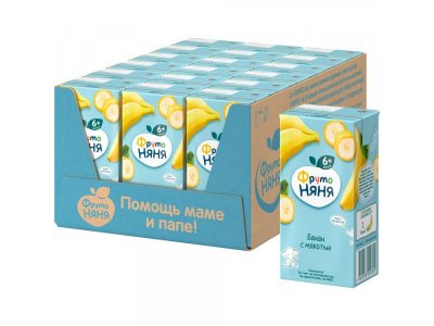 Нектар Фрутоняня Банан с мякотью 200 мл 1-00000852_3