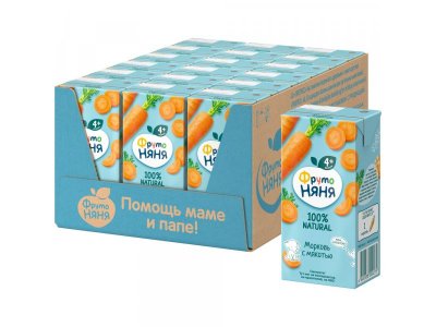 Нектар Фрутоняня Морковь с мякотью 200 мл 1-00005294_2