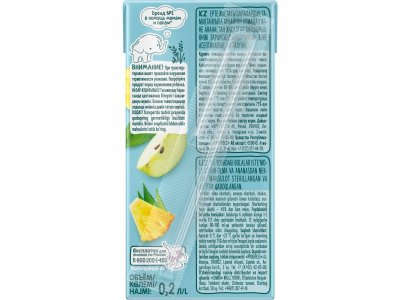 Нектар ФрутоНяня из яблок и ананасов 200 мл 1-00446288_3