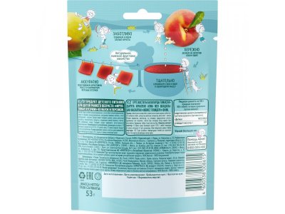 Фруктовые кусочки ФрутоНяня Яблоко, персик 53 г 1-00209693_3