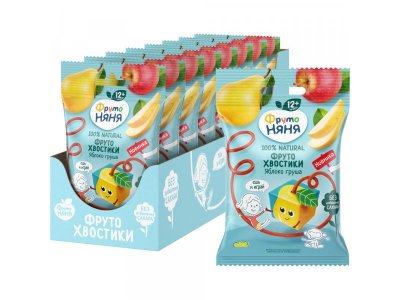 Кусочки фруктовые ФрутоНяня Яблоко, груша 15 г 1-00446277_3