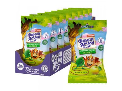 Фруктовая тянучка Фанни Ямми Яблоко 15 г 1-00446282_2