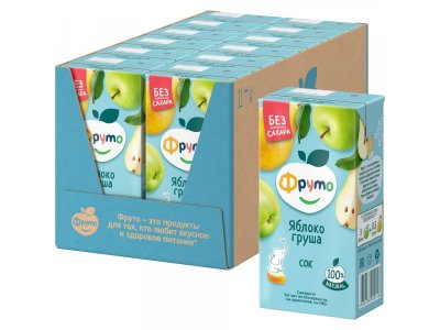 Сок ФрутоНяня Яблоко груша с мякотью 500 мл 1-00000889_3