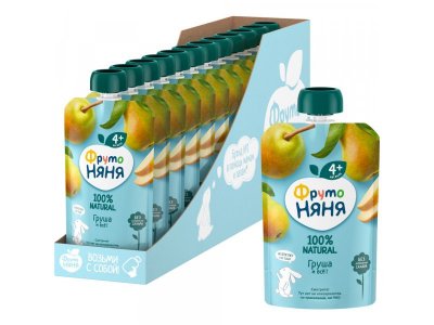 Пюре Фрутоняня Груша 90 г дойпак 1-00026353_3