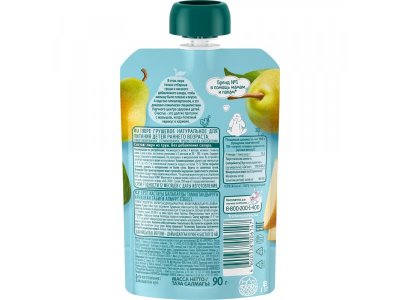 Пюре Фрутоняня Груша 90 г дойпак 1-00026353_4