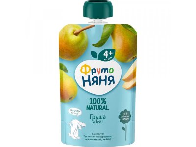 Пюре Фрутоняня Груша 90 г дойпак 1-00026353_2