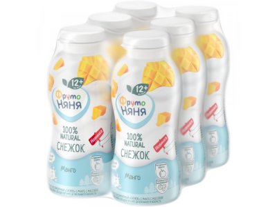 Продукт кисломолочный ФрутоНяня Снежок с манго 2,0% 200 г 1-00428384_10