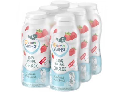 Продукт кисломолочный ФрутоНяня Снежок с клубникой и земляникой 2,0% 200 г 1-00428385_11