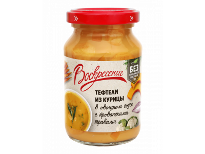 Тефтели из курицы Воскресение в овощном соусе с прованскими травами 190 г 1-00419759_2