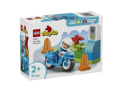 Конструктор LEGO Duplo Синий полицейский мотоцикл, 11 дет., 10471 1-00483027_8
