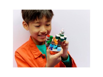 Конструктор LEGO Minecraft Приключения Стива в тайге, 79 дет., 21583 1-00483032_2