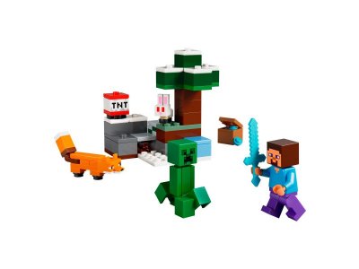 Конструктор LEGO Minecraft Приключения Стива в тайге, 79 дет., 21583 1-00483032_5