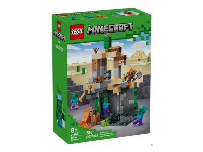 Конструктор LEGO Minecraft Подземелье зомби, 284 дет., 21587 1-00483036_9
