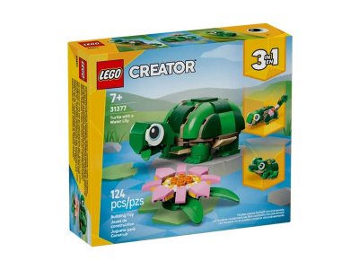 Конструктор LEGO Creator 3в1 Черепаха с цветком водяной лилии, 124 дет., 31377 1-00483041_6