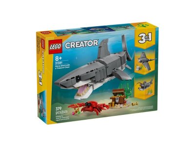 Конструктор LEGO Creator 3в1 Свирепая акула с сундуком сокровищ, 379 дет., 31381 1-00483043_5
