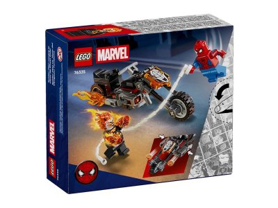 Конструктор LEGO Marvel Человек-паук против Призрачного Гонщика на мотоцикле, 72 дет., 76335 1-00483100_3