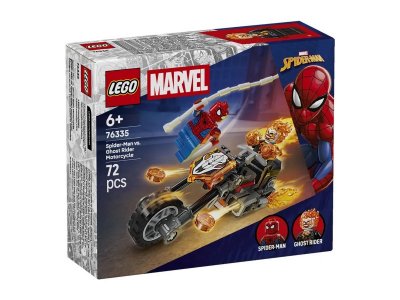 Конструктор LEGO Marvel Человек-паук против Призрачного Гонщика на мотоцикле, 72 дет., 76335 1-00483100_4