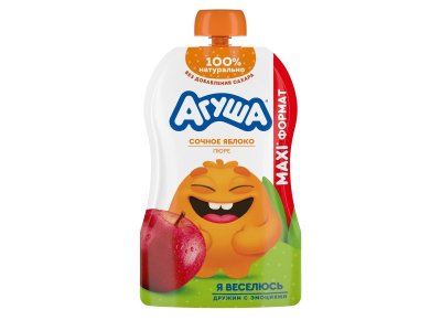 Пюре Агуша Сочное яблоко с 8 мес., 160г 100483996