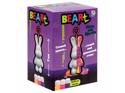Игрушка 1Toy Art BeArt Мини Зайка Флюид Арт, 7 см 1-00474382_2