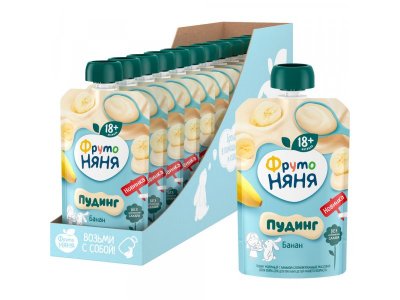 Пудинг ФрутоНяня молочный с бананом 90 г 1-00446272_3