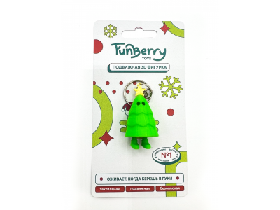 Брелок Funberry toys 3D Ёлка-привидение мультиколор 100469846