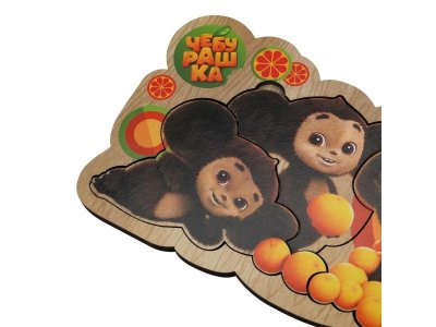 Игрушка деревянная Буратино Чебурашка Рамка-вкладыш 1-00460682_2