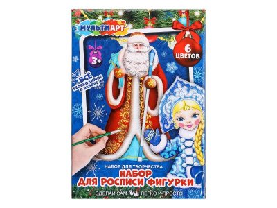 Набор для росписи MultiArt фигурка Дед мороз белый 100474269